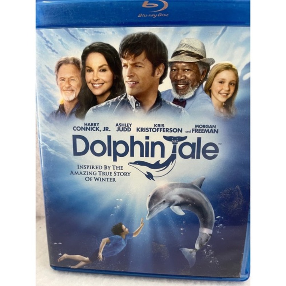 Warner Bros Dolphin‎ Tale Blu-ray Movie Unisex OS Blue Excellent Family Drama